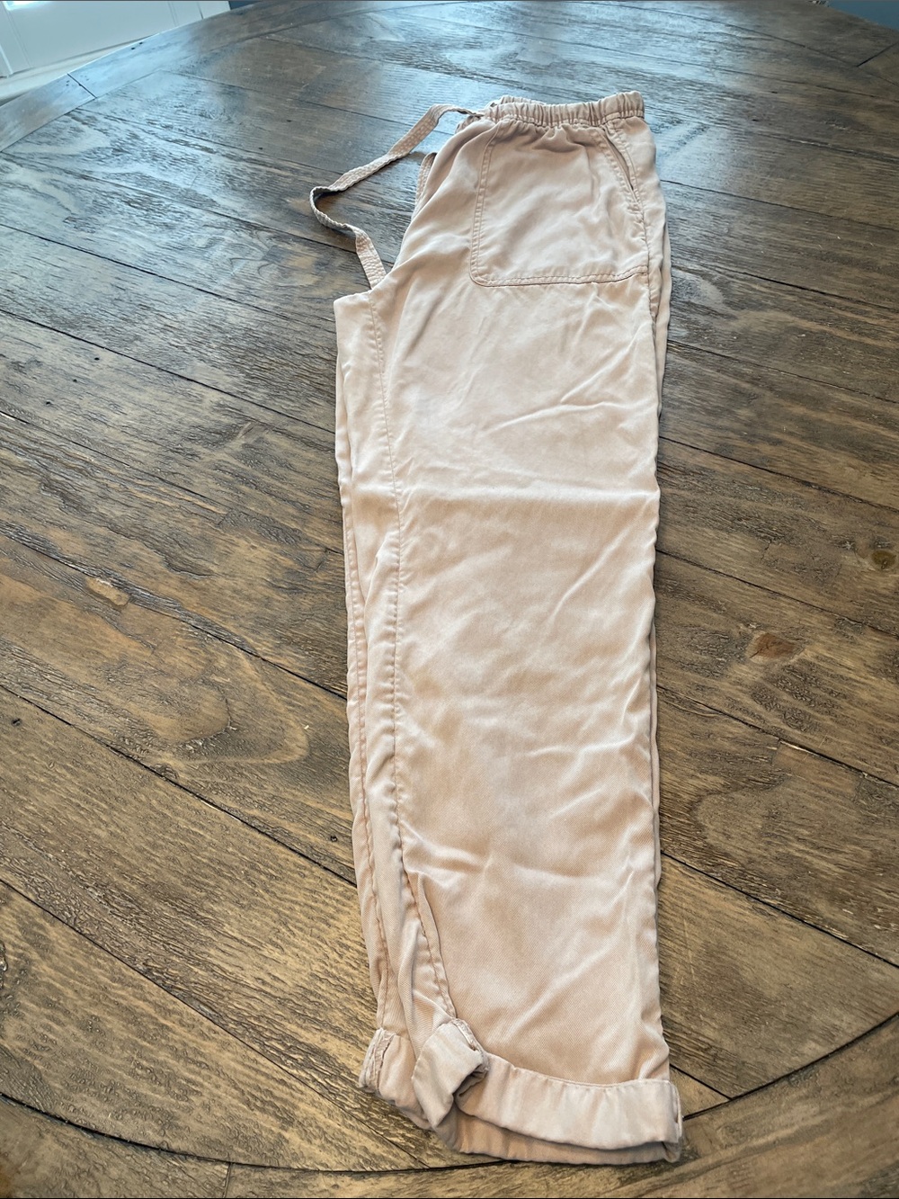Nicole Miller Women’s Casual Drawstring Jeans - Light Beige. Medium